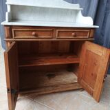 Vintage walnut vanity