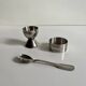 Set coquetier inox vintage