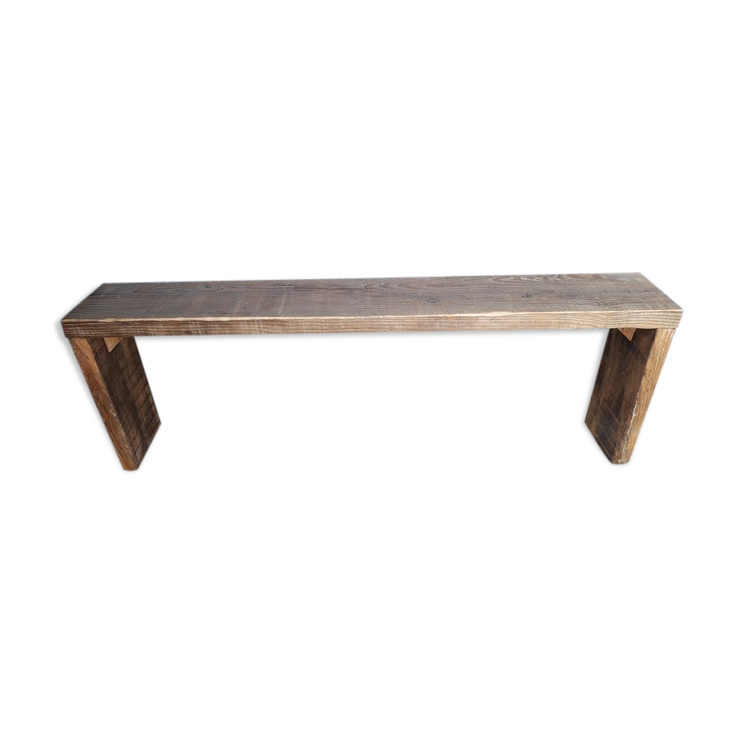 Old solid wood bench