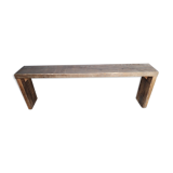 Old solid wood bench