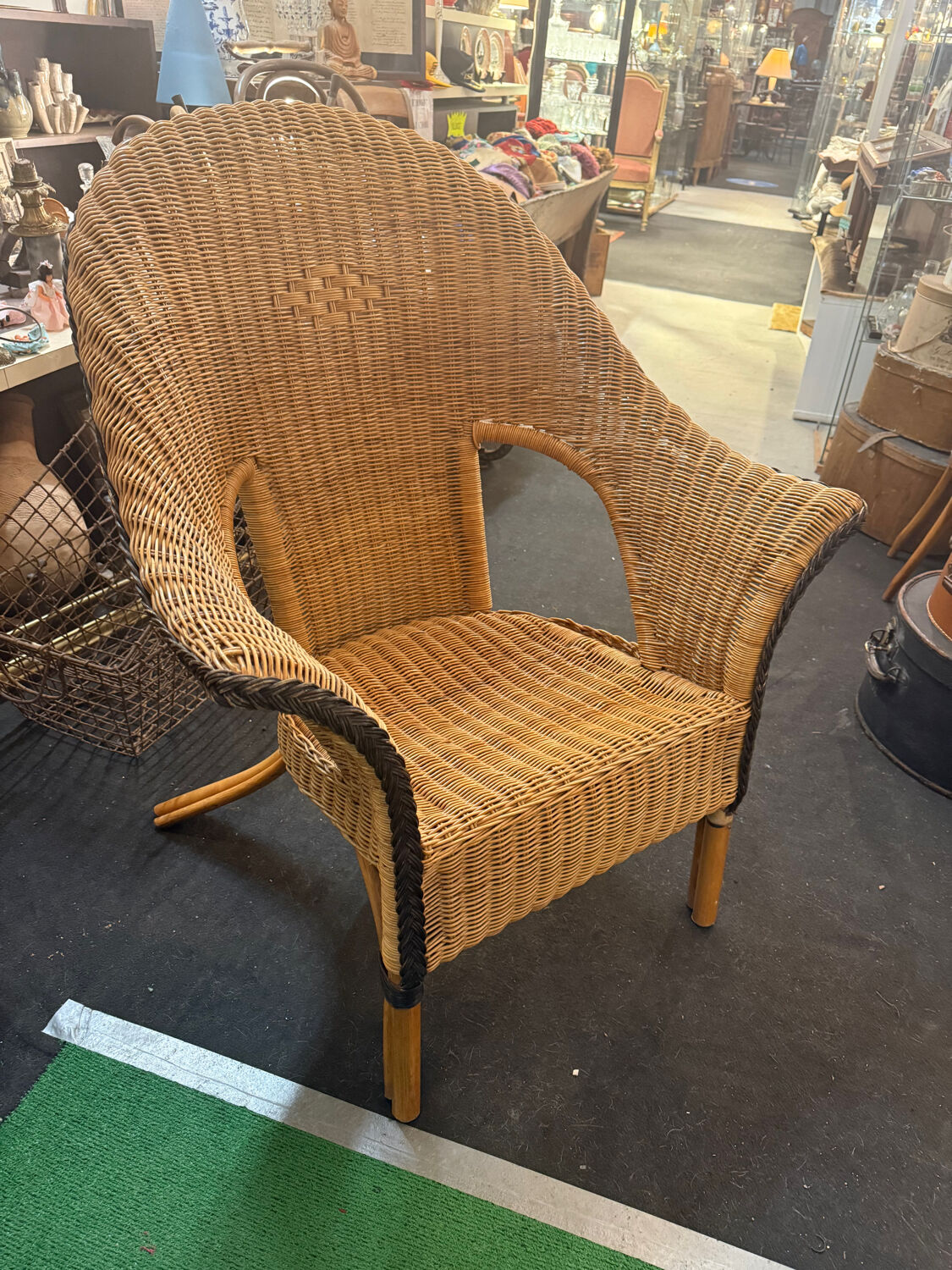 Rattan armchair