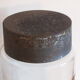 Old medicine jar - glass apothecary: Flax seeds