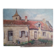 Huile sur carton - 35 x 27 cm - ferme à villemardy Edouard Leverd (1881-1950)