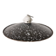 white speckled enamelled metal lampshade