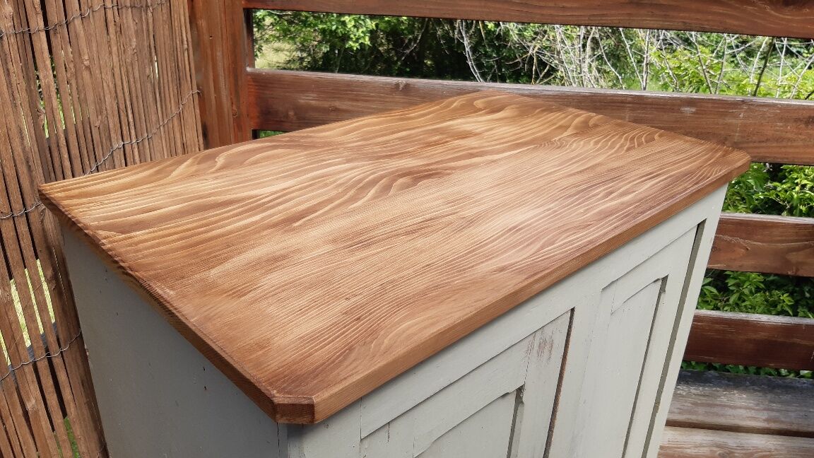 Parisian buffet green patina