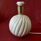 Mid Century Modern porcelain lamp with gold lines Italian design of the 1970s (two available)