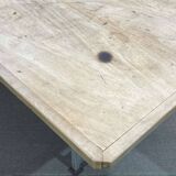 1970s workshop table with metal base