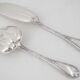 Christofle Rubans model Bell service fish cutlery set, silver-plated, 2 pieces.
