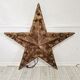 Pair of Vintage Industrial Marquee Star Wall Lights Distressed Gold Finish 1960s