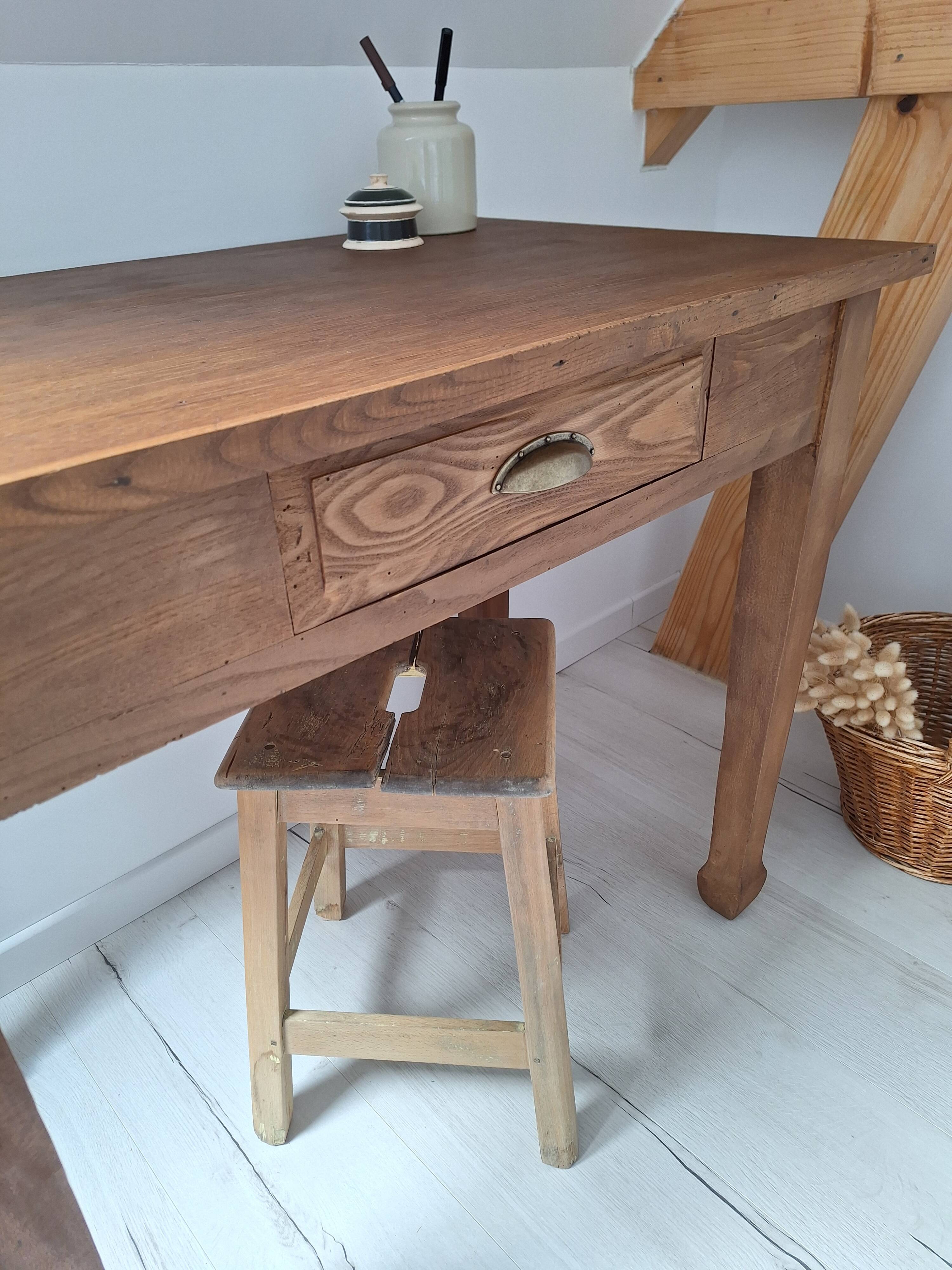 Vintage Country Farmhouse Desk / Console / Side Table