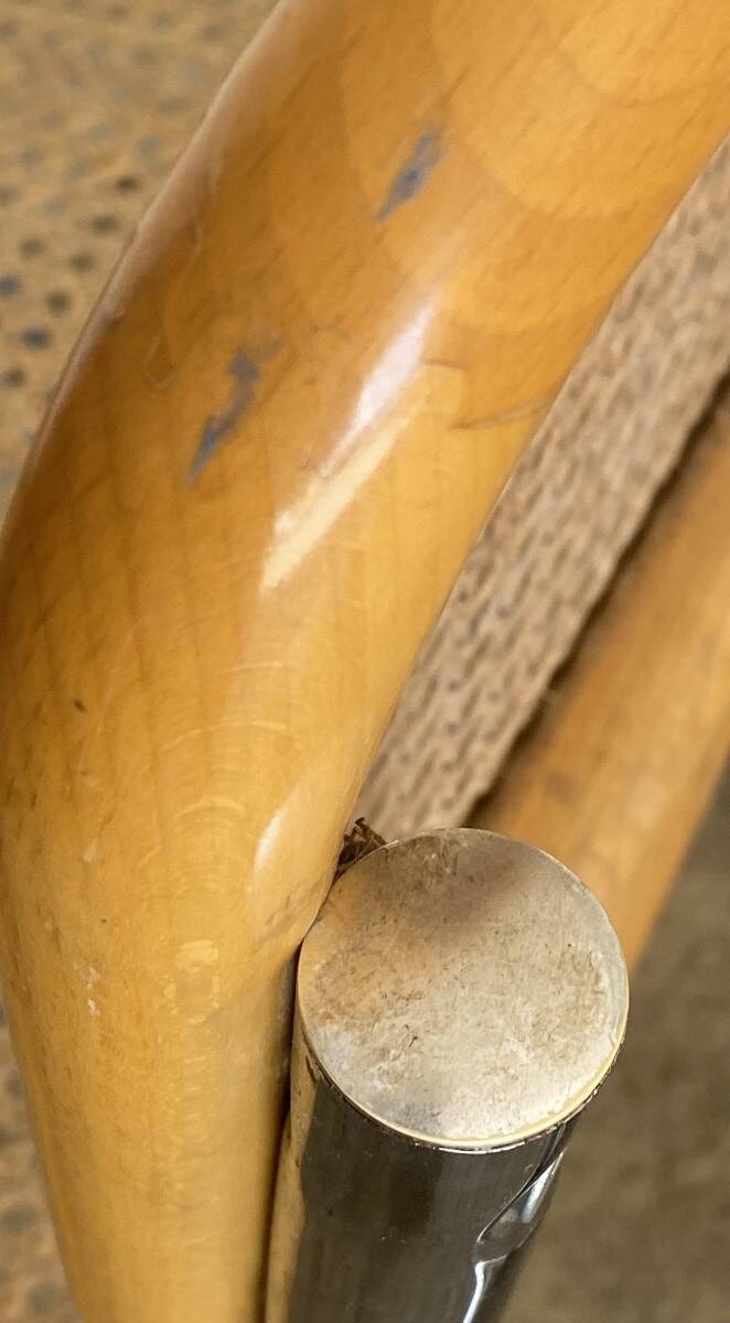 Chaise modèle B32 en cannage et acier chromé Marcel Breuer, ca 1970