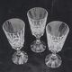 Baccarat Assas model, 3 wine glasses, crystal, signed, 17.9 cm, excellent condition.