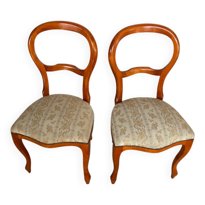 2 chaises montgolfière tapissées
