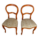 2 upholstered hot air balloon chairs