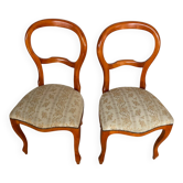 2 upholstered hot air balloon chairs