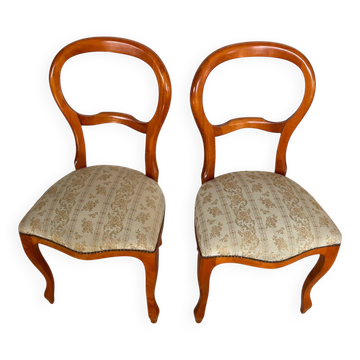 2 upholstered hot air balloon chairs