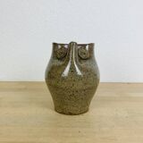 Pichet chouette ou hibou par Alexandre Kostanda, grès zoomorphe