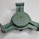 Old industrial style Christmas tree stand, enameled cast iron, 25 cm