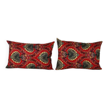 Lot de 2 housses de coussin turque vintage 36x56 cm