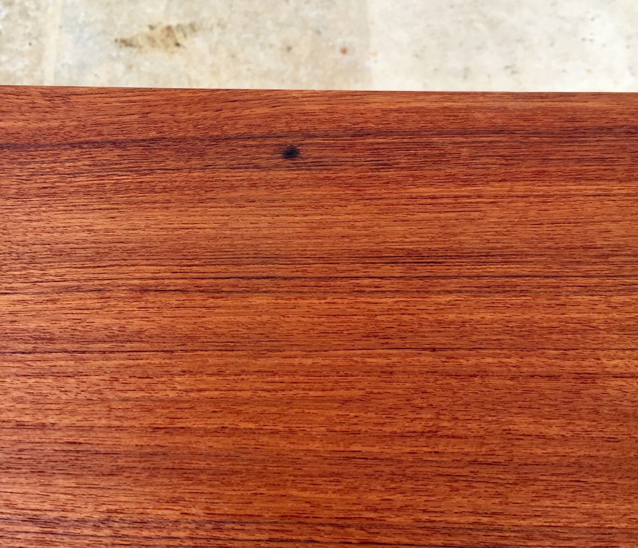 Pair of nightstands vintage teak Scandinavian style