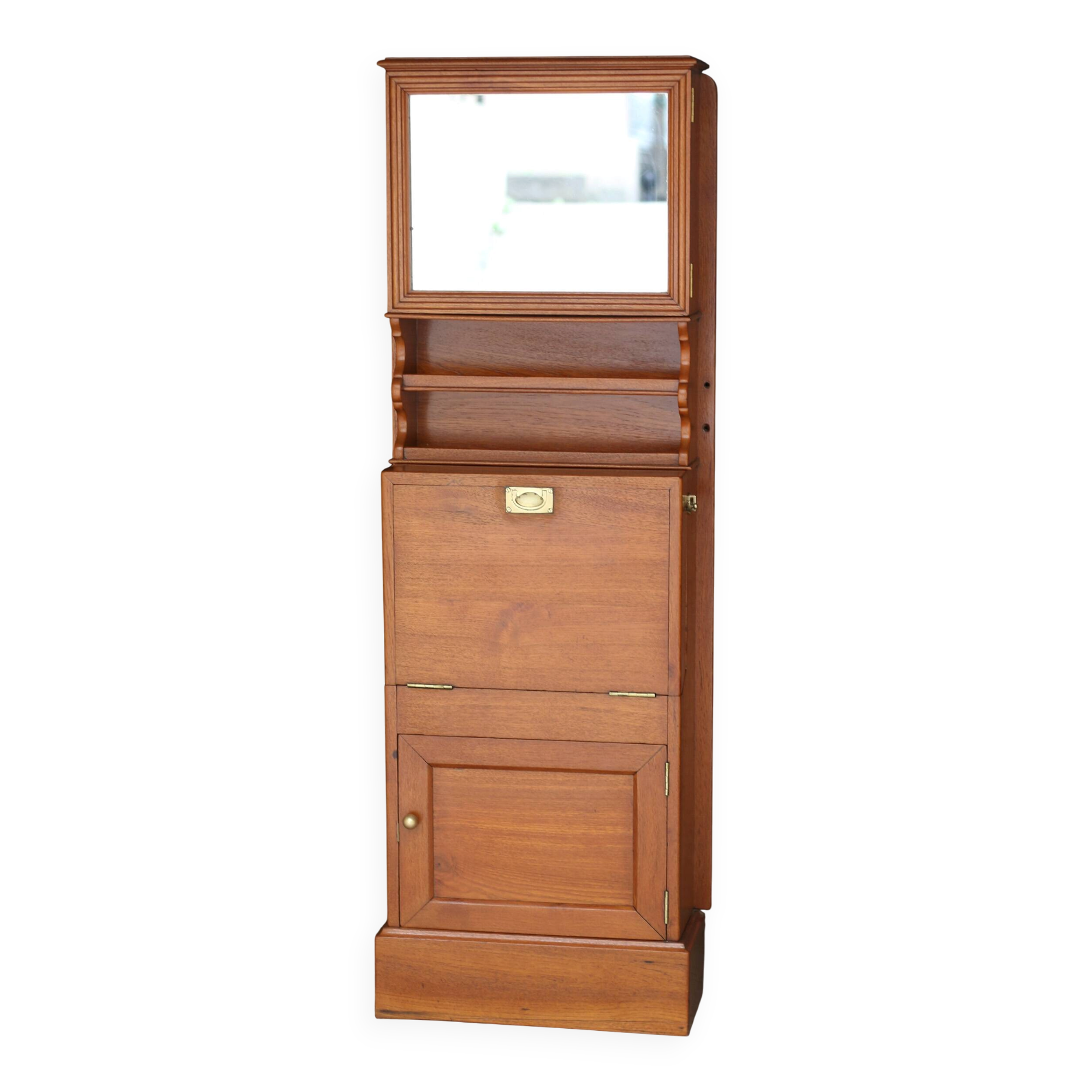 Rare: adorable mahogany boat furniture (circa 1900). Very good condition.