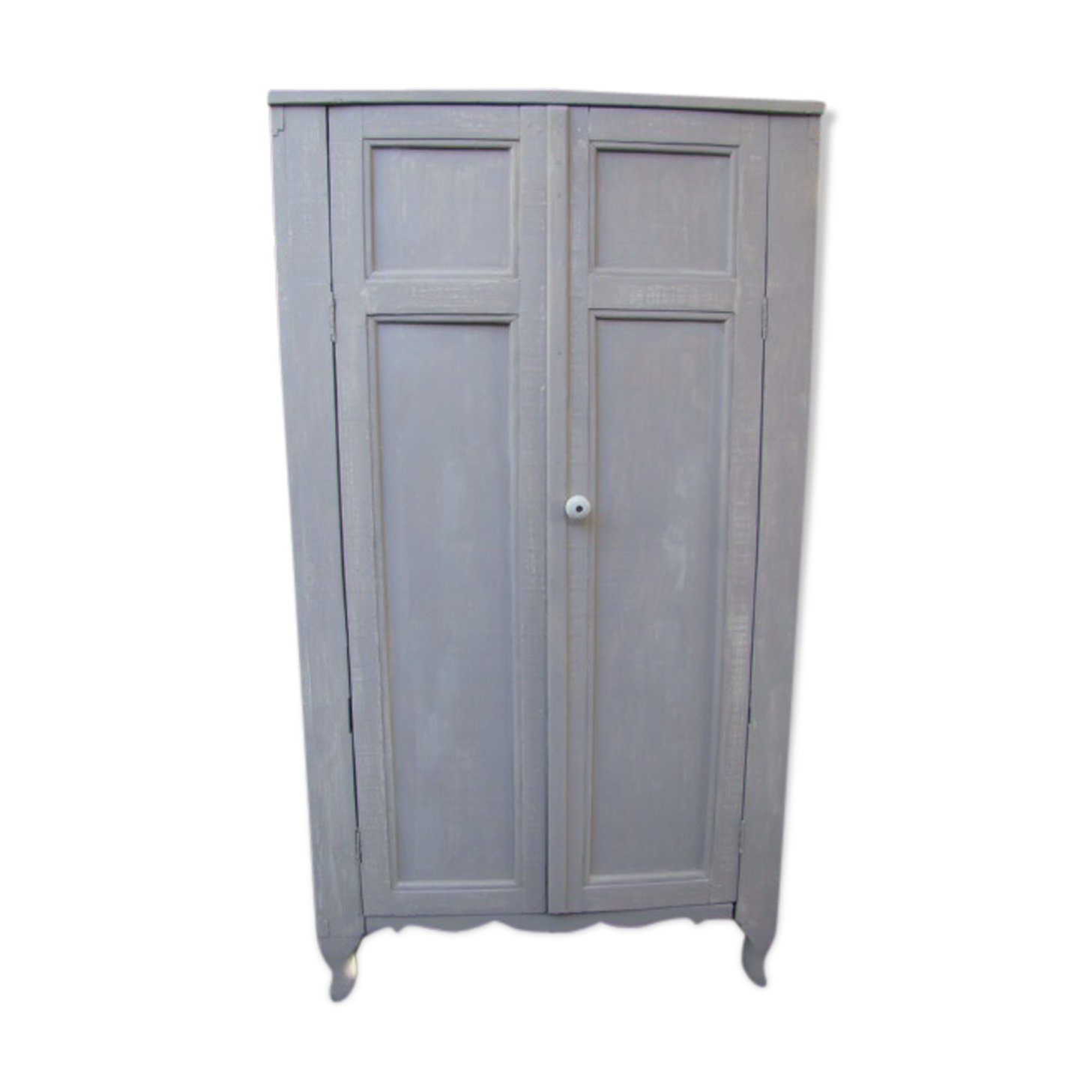 Old Paris wardrobe gray patina