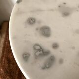 Marble bistro pedestal table, plant holder