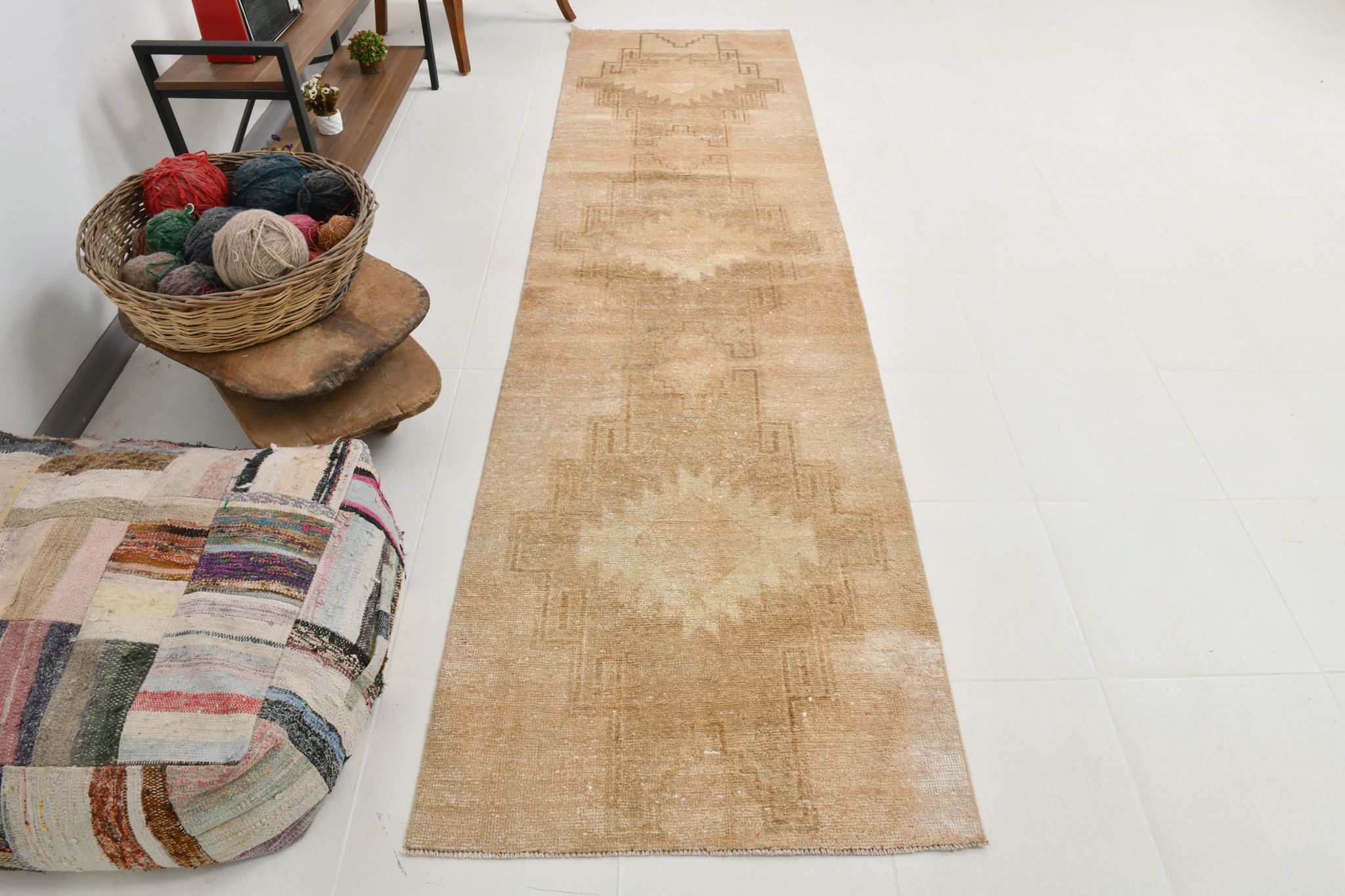 Tapis coureur turc oriental, 86x312cm