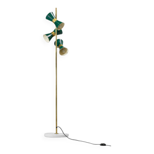 Lampadaire diabolo vert