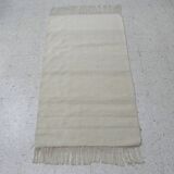 Hand-knotted Traditional Artisan Rug in Beige Ecru without Pattern