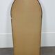 Miroir à tablette cerclage bois, forme ogive, années 60