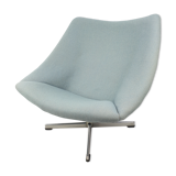 Oyster chair with cross base by Pierre Paulin for Artifort, 1965