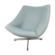 Oyster chair with cross base by Pierre Paulin for Artifort, 1965
