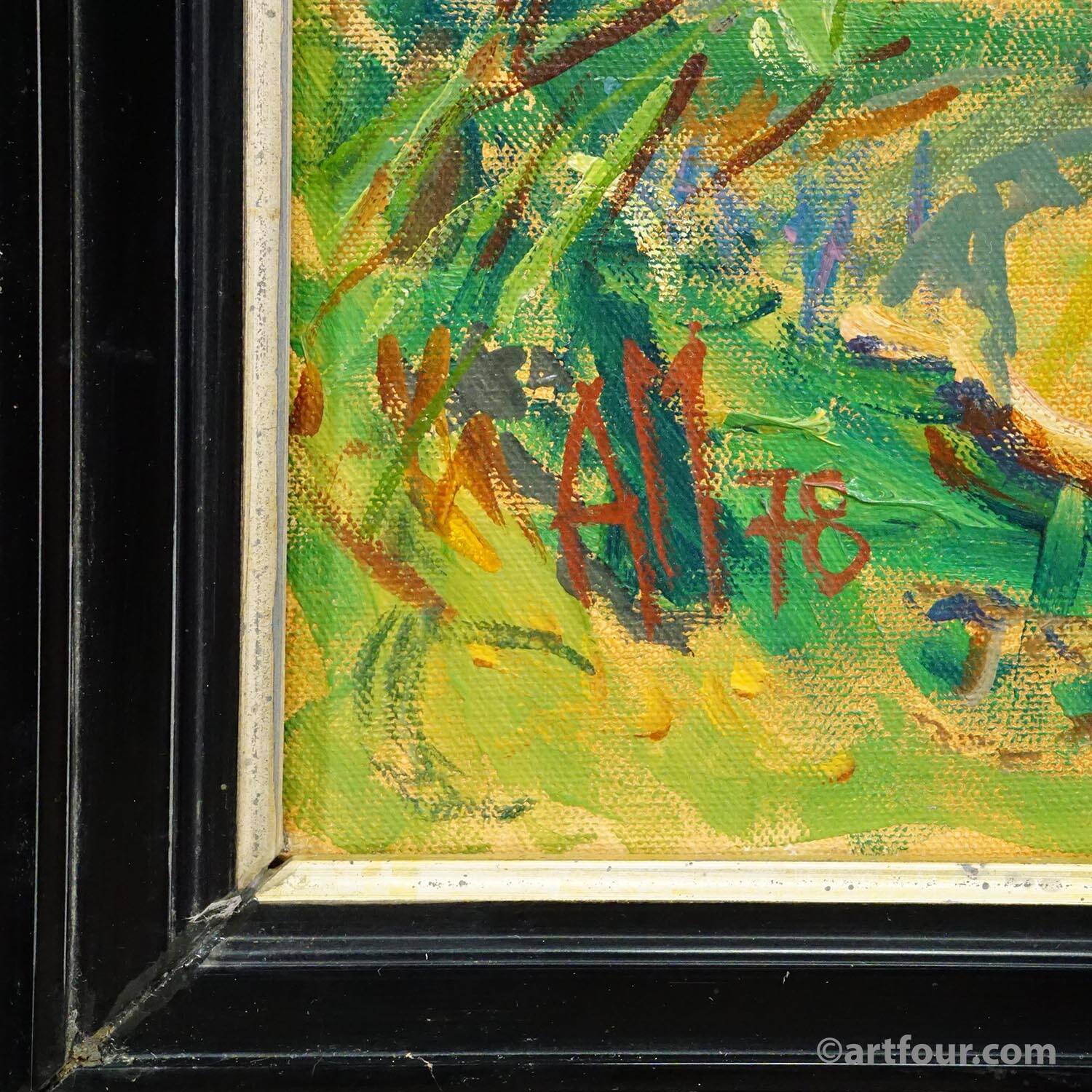 Oil painting by Alexander Michael – Neumarkt St. Veit, 1978