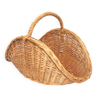 Light rattan log basket