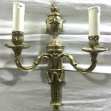 Paire d'appliques en bronze st Louis XVl