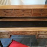 Louis Philippe 19th-century walnut desk Louis Philippe