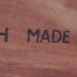 Expandable Scandinavian teak coffee table