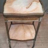 Bronze and onyx side table