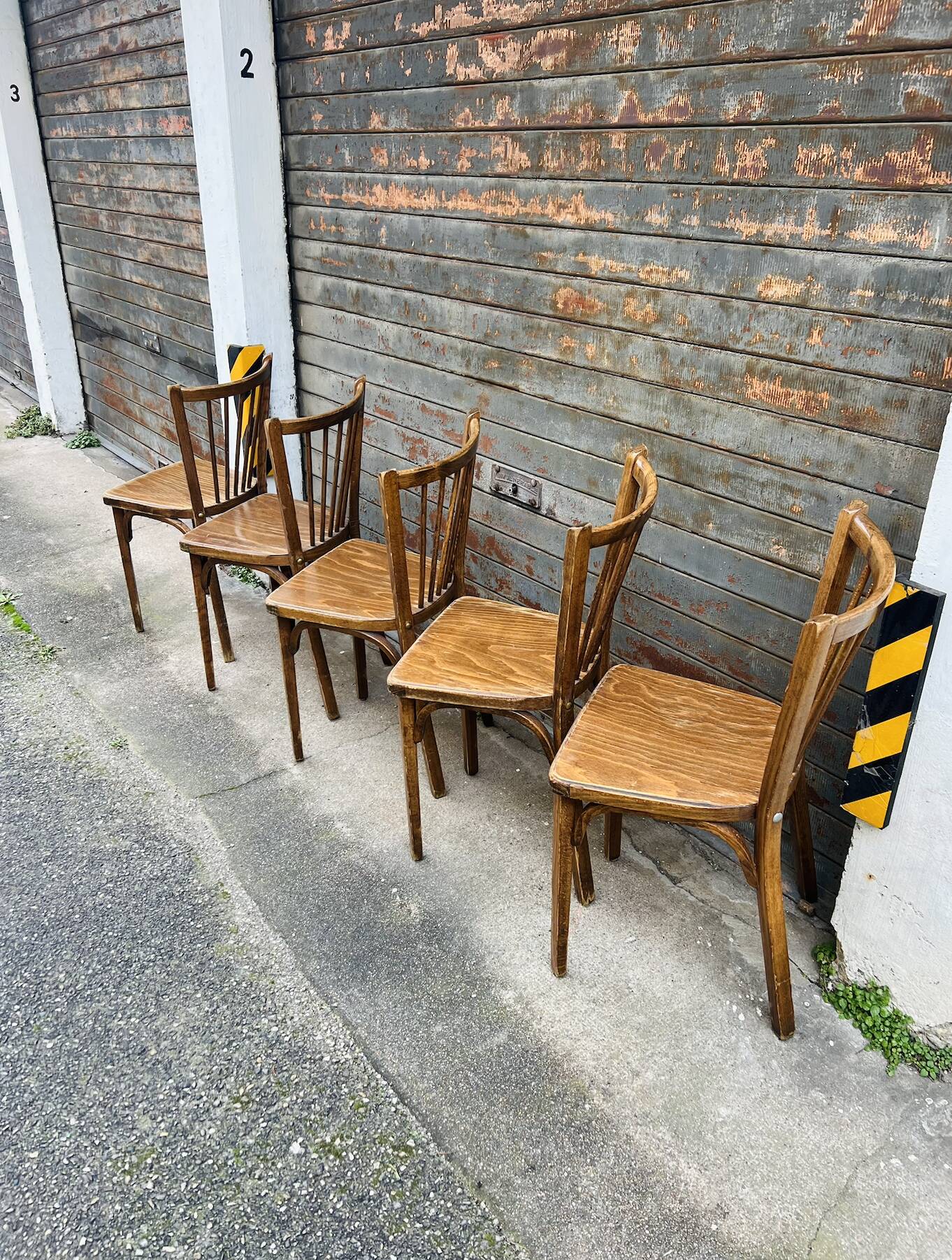(Lot) 5 Baumann chairs model 83
