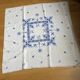 Vintage embroidered tea tablecloth