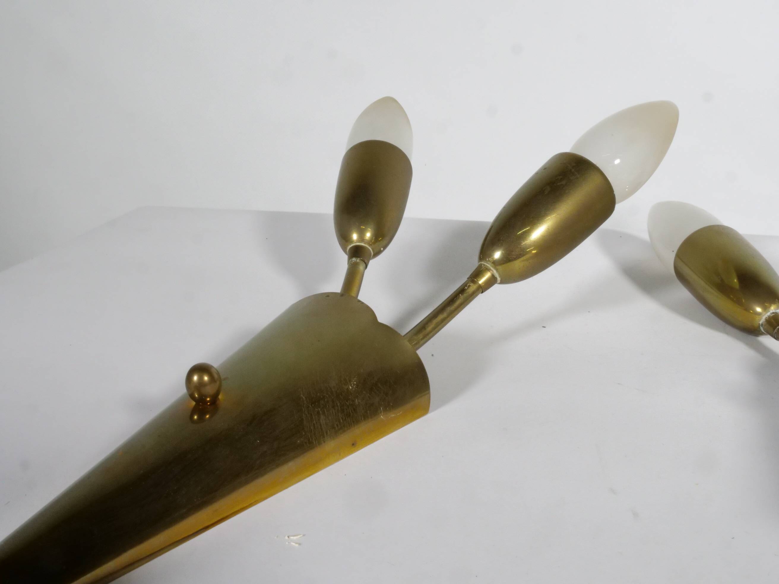 Gold Design Wall Lamps Sputnik 1950s