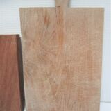 Two vintage solid wood cutting boards XL