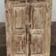 Old wooden wardrobe beige / pale yellow façade