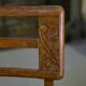 Set of 6 oak chairs in the style of Pierre Cruège 1940s.