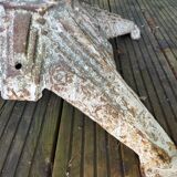 Old cast iron art-deco garden table