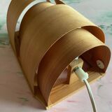 Mid-Century Modern Pine Veneer Wall Lamp by Translandia, Denmark 1960s