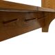 Vintage wooden wall shelve rack bookshelf in pinewood minimalist design