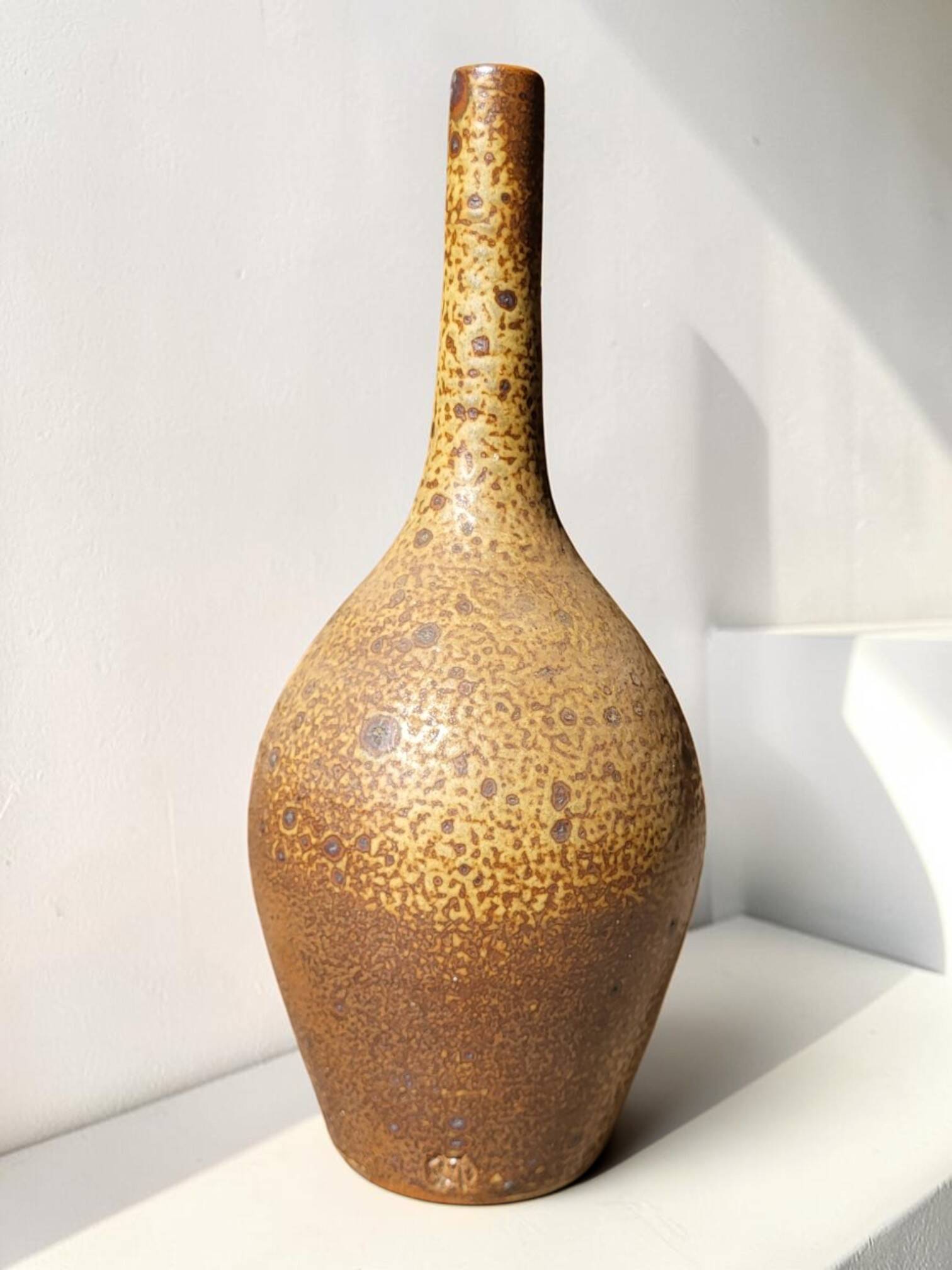 Vase en grès pyrité Michel Dumont / Puisaye