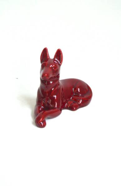 Chien en céramique